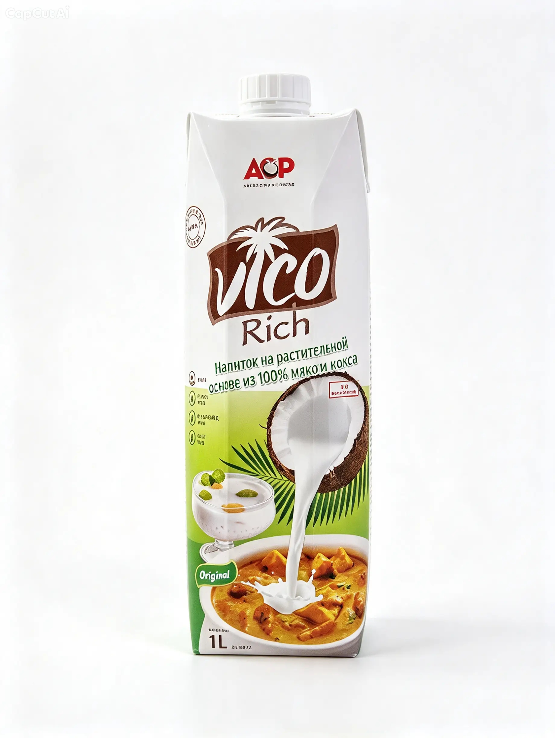 Vico Rich кокосовое молоко 1 л.