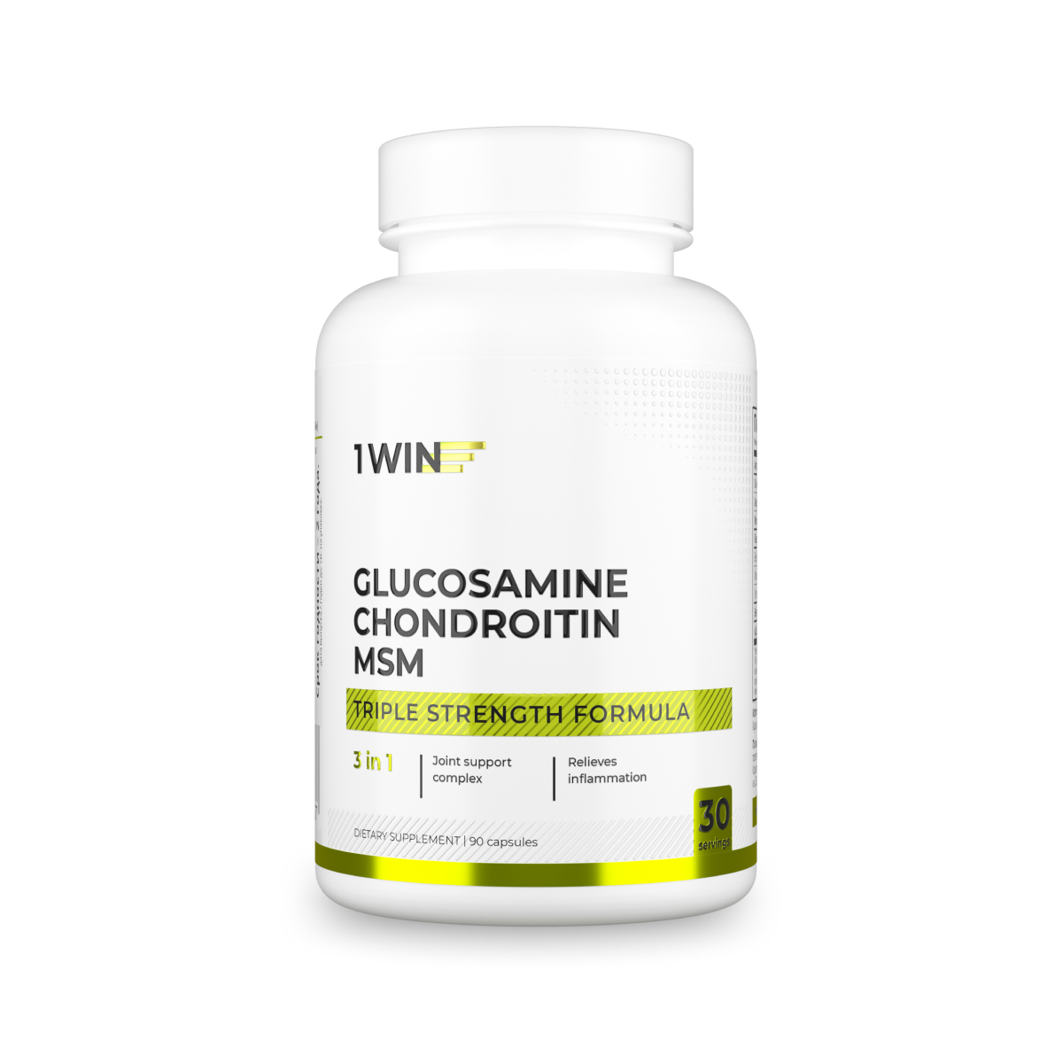 1WIN / Хондроитин+Глюкозамин+ МСМ, Glucosamine+ Chondoitine+MSM, 90 капсул