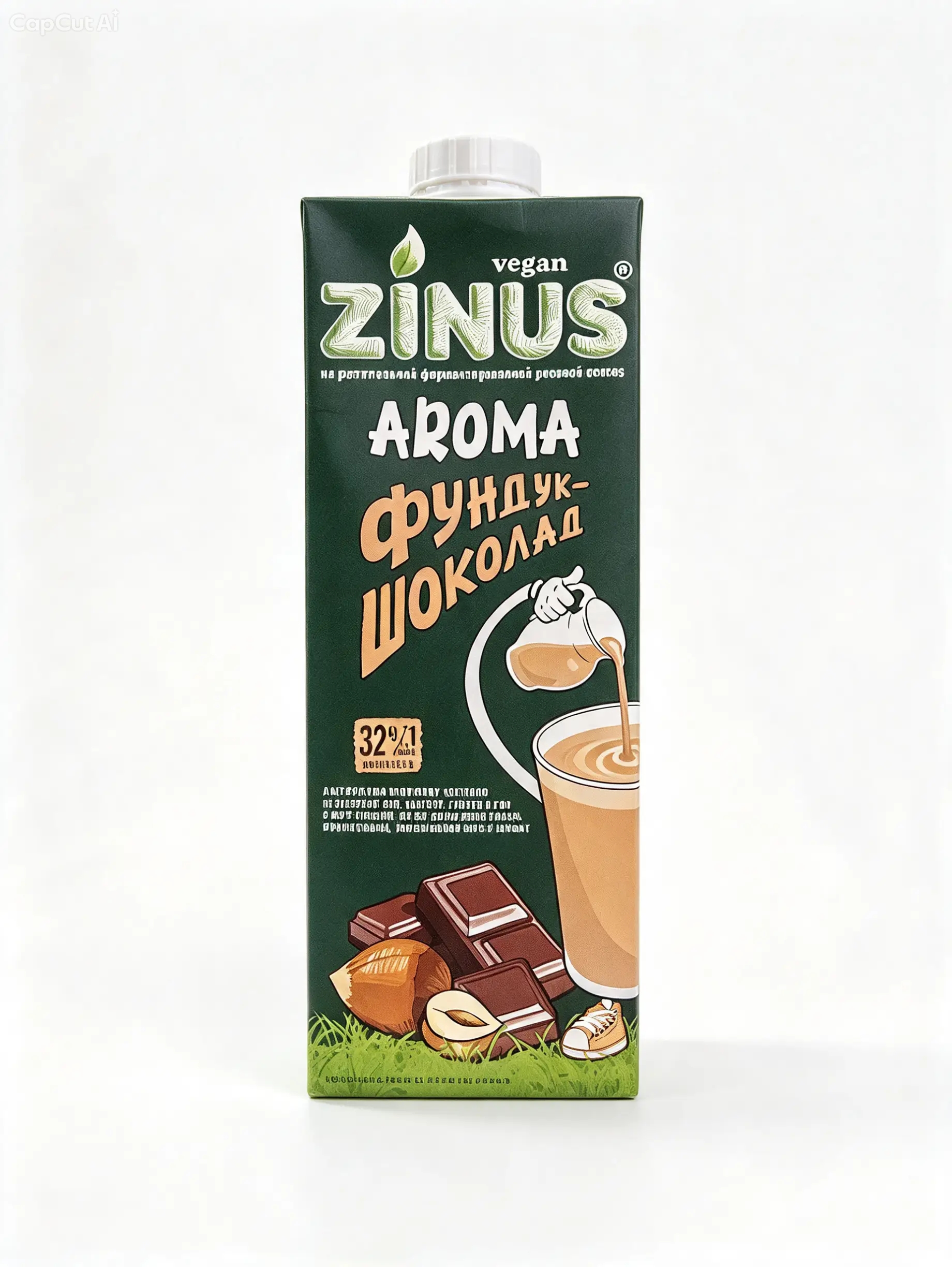 Zinus Aroma растительный напиток Фундук шоколад 1 литр, 3,2%