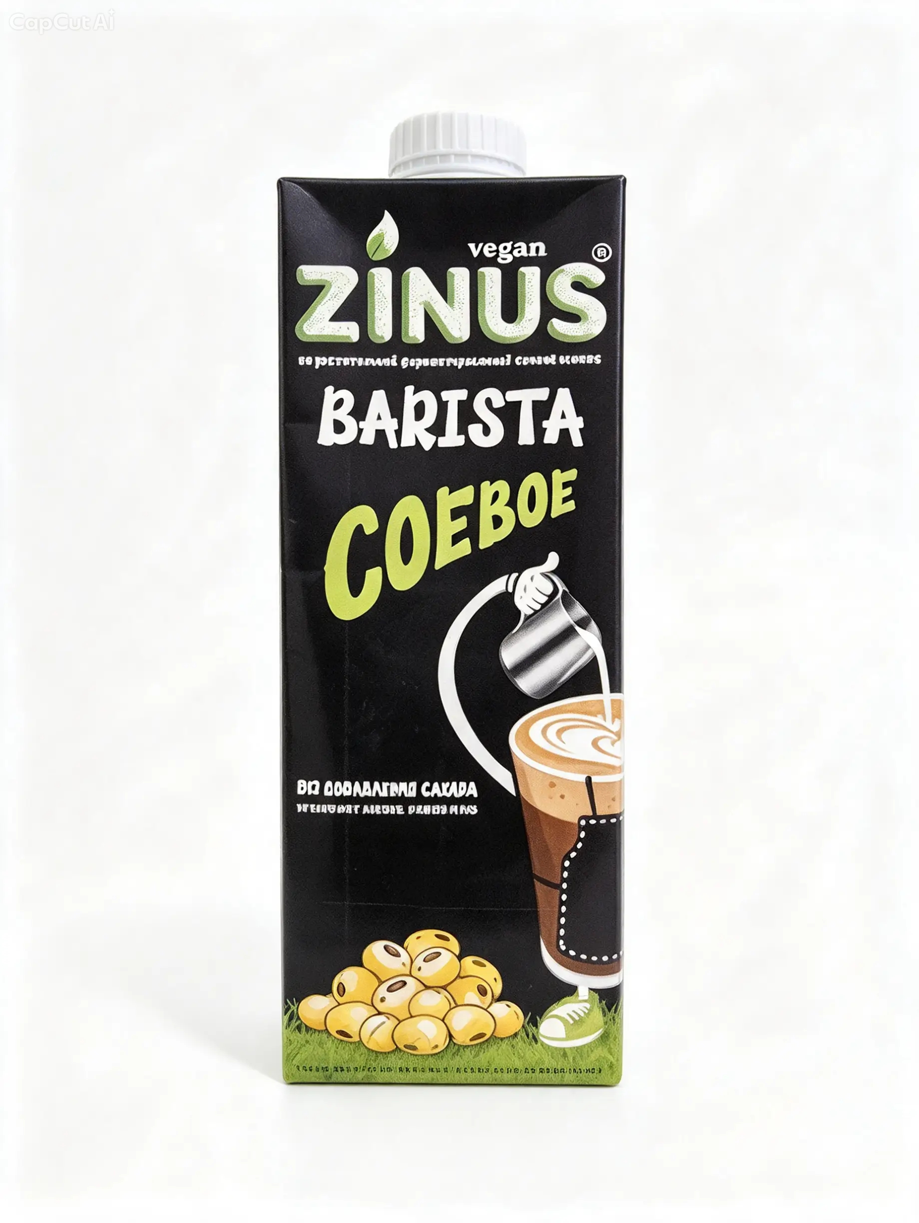 Zinus Barista растительный напиток соевый 1 литр, 1,8 %