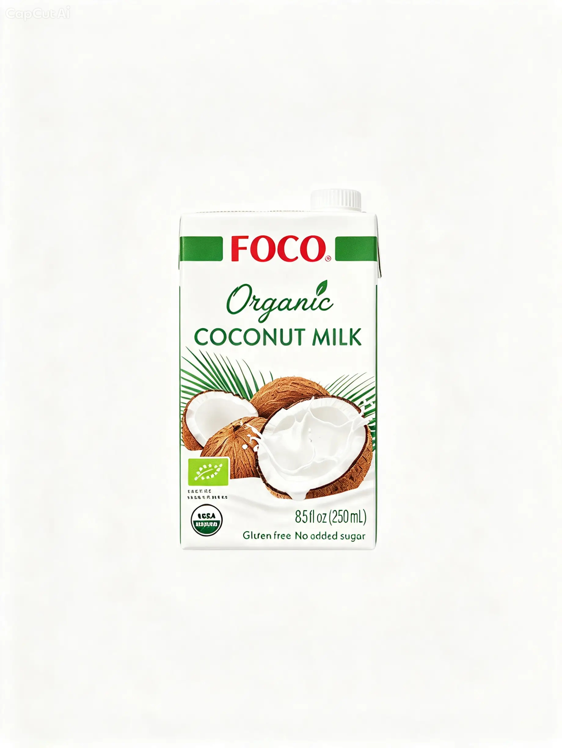 FOCO ORGANIC кокосовое молоко 250 мл