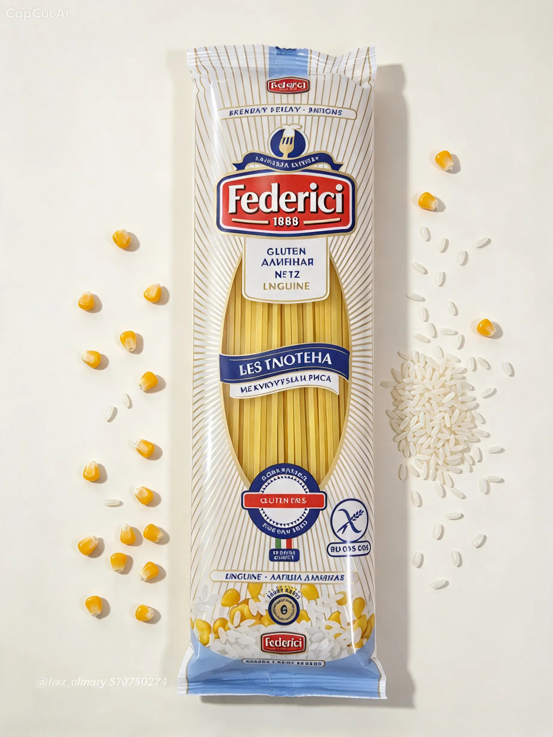 Federici №12 Макаронные изделия без глютена из кукурузы и риса Лапша 250 гр