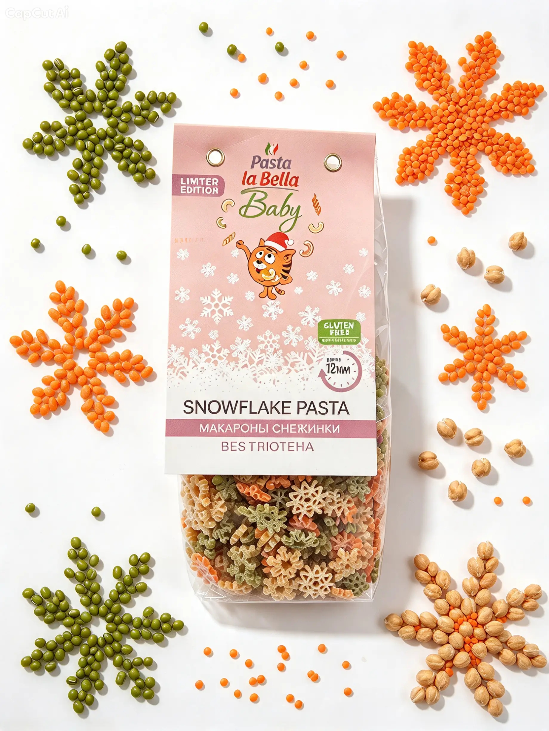 Pasta la Bella Baby Снежинки без глютена 250 гр